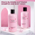 Wholesale Price Natural Peach Blossom Organic Body Wash Moisturizing Perfume Skin Cleansing Bath Shower Gel